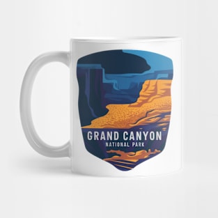 Grand Canyon National Park Abstract Emblem Mug